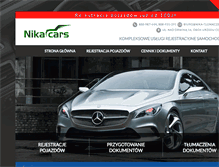Tablet Screenshot of nikacars.pl